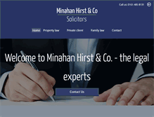 Tablet Screenshot of minahan-hirst.co.uk